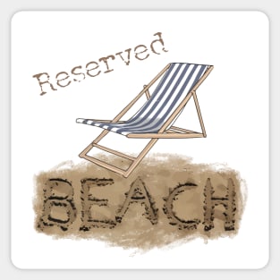Beach Chair Reserved Sticker